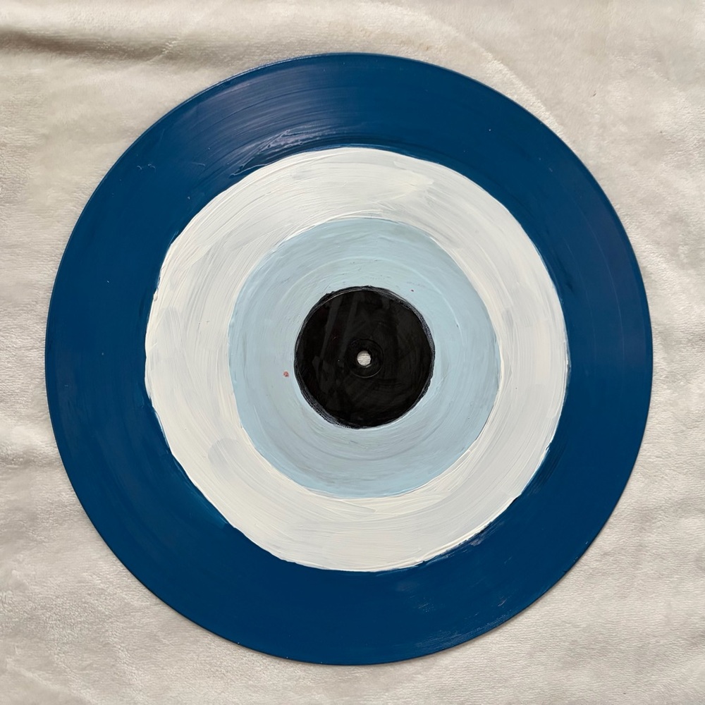 Evil Eye Protection Vinyl Record Painting